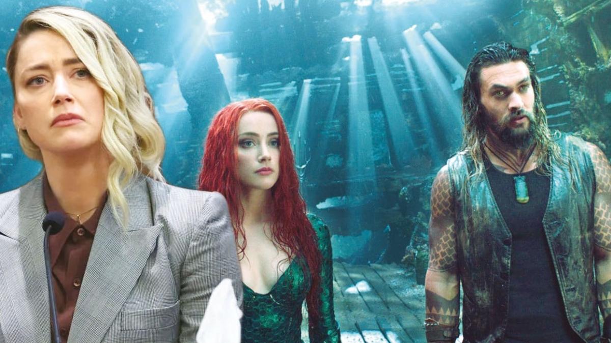 Johnny Depp ile olan davasn kaybetmiti... Aquaman 2'de Amber Heard'a yer yok