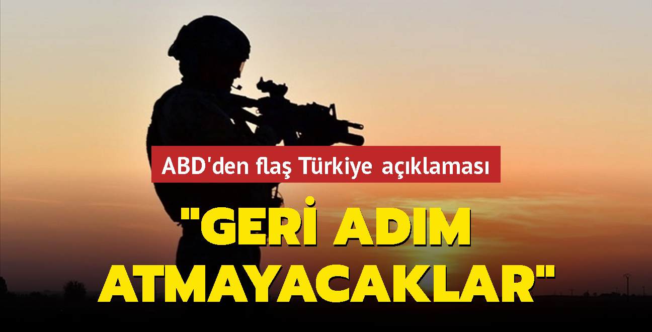 ABD'den Trkiye'nin Suriye operasyonuyla ilgili aklama: Geri adm atmayacaklar