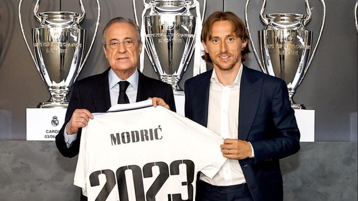 Luka Modric bir yl daha Real Madrid'de