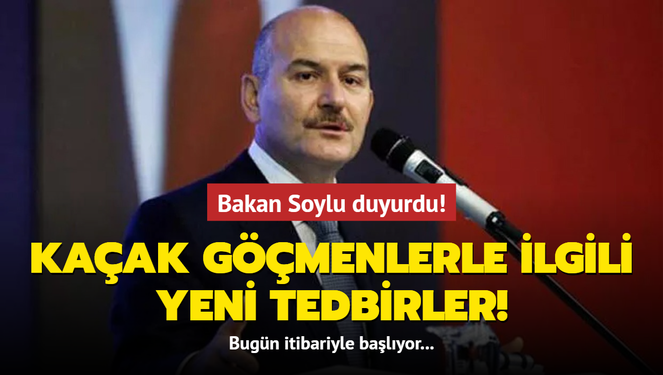 Bakan Soylu duyurdu! Kaak gmenlerle ilgili yeni tedbirler...