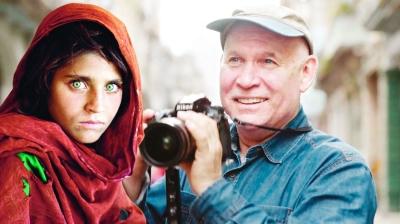Afgan k�z�n�n foto�raf��s� Steve McCurry, Ankara'da