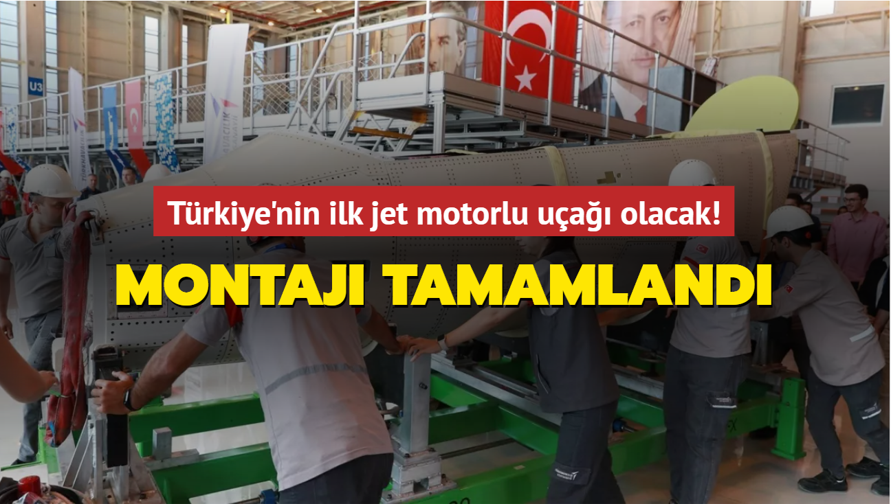 Türkiye'nin ilk jet motorlu uçağı olacak! Montajı tamamlandı