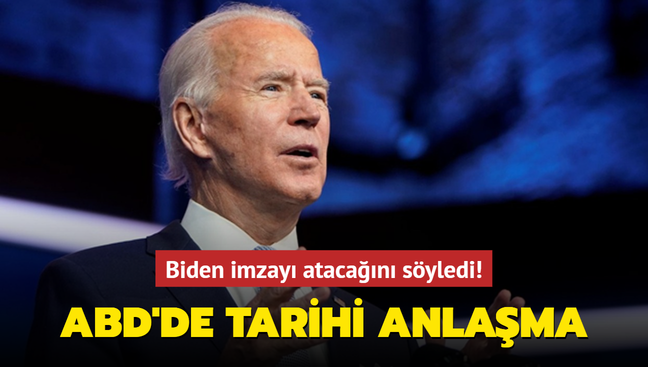 Biden imzay atacan syledi! ABD'de tarihi anlama