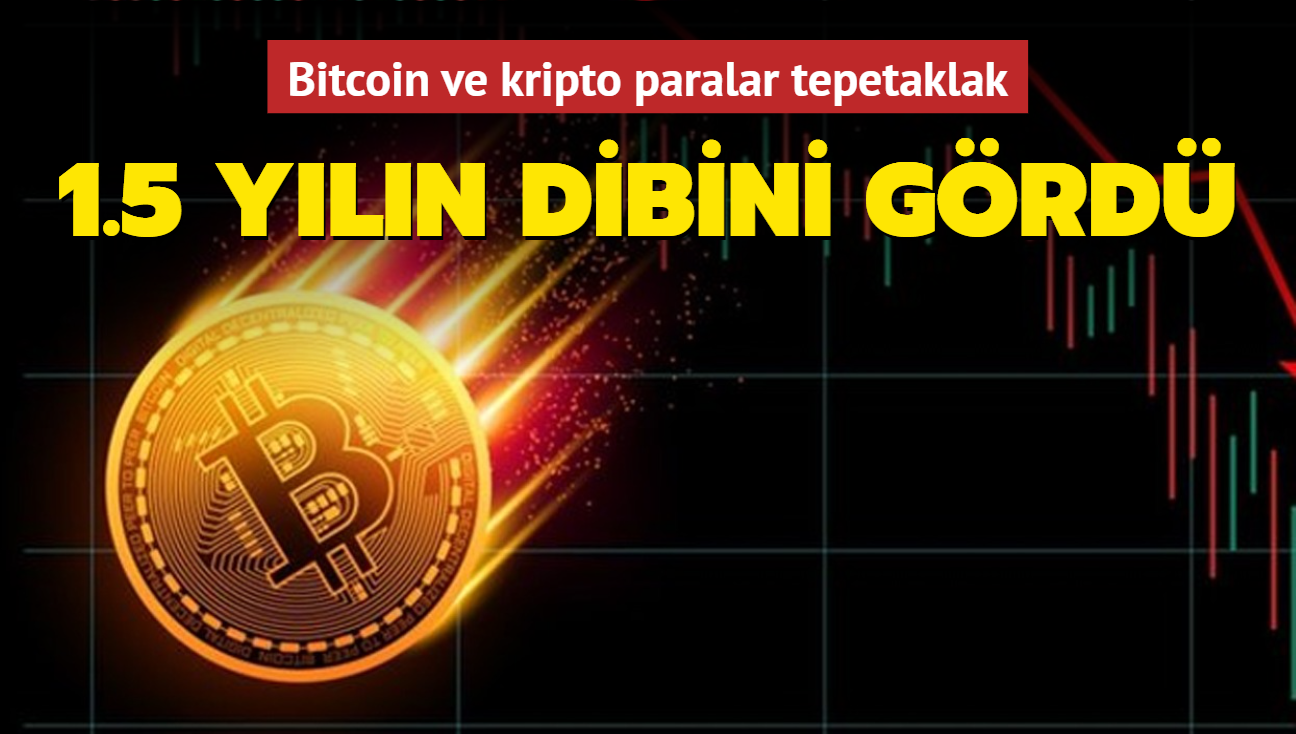 Bitcoin ve kripto paralar tepetaklak: 1.5 yln dibini grd