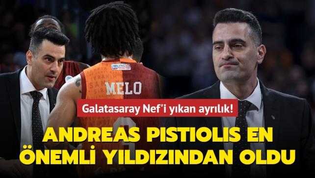 Andreas Pistiolis en nemli yldzndan oldu! Galatasaray Nef'i ykan ayrlk
