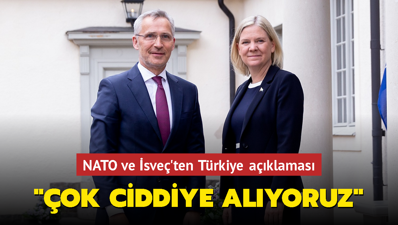 NATO ve sve'ten Trkiye aklamas... 'ok ciddiye alyoruz'