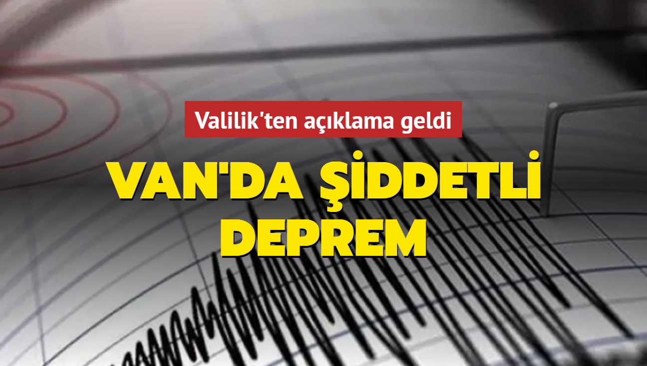 Son dakika haberleri... Van'da 5 byklnde deprem