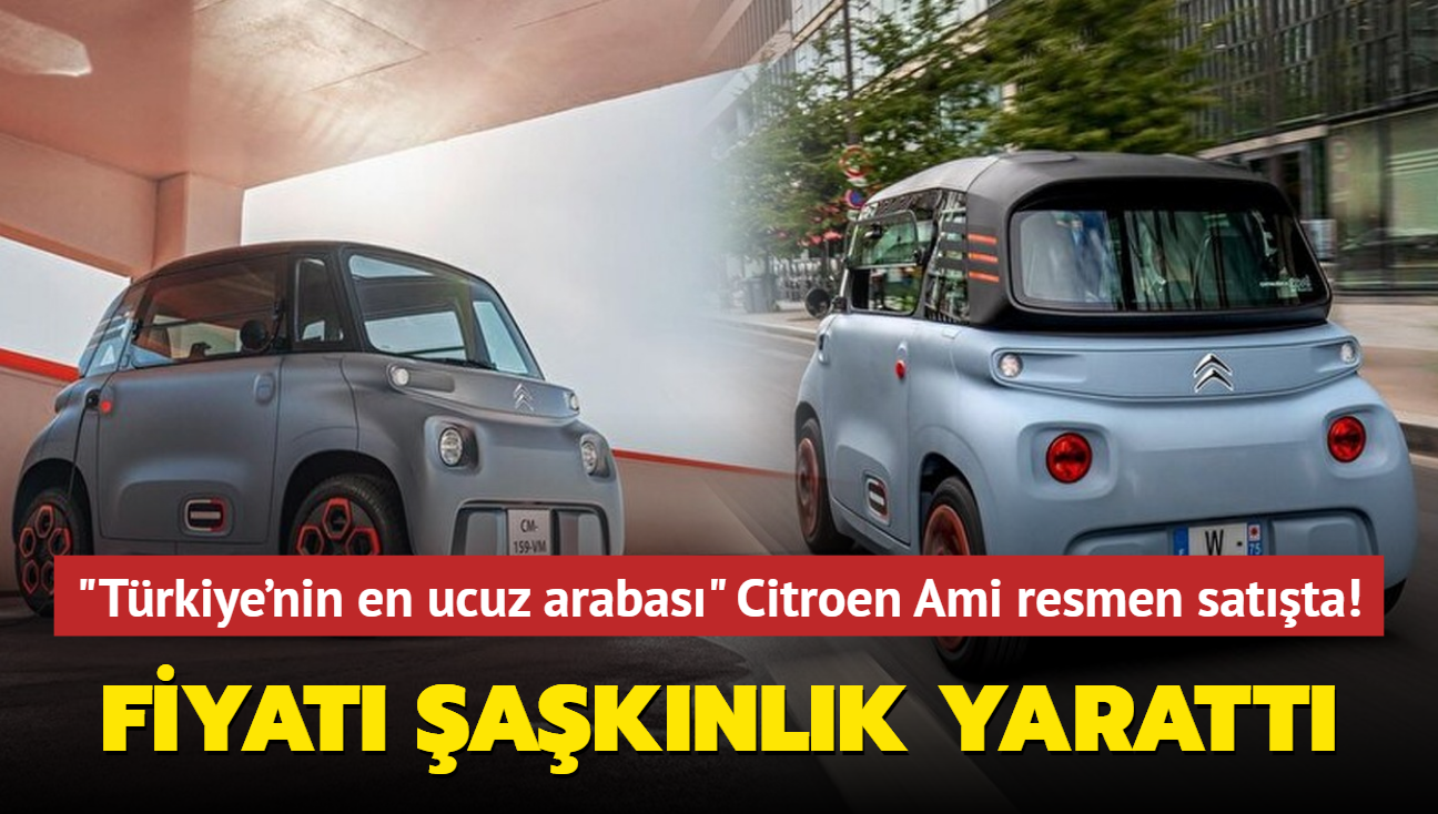 Fiyat aknlk yaratt! Trkiye'nin en ucuz arabas Citroen Ami resmen satta! 