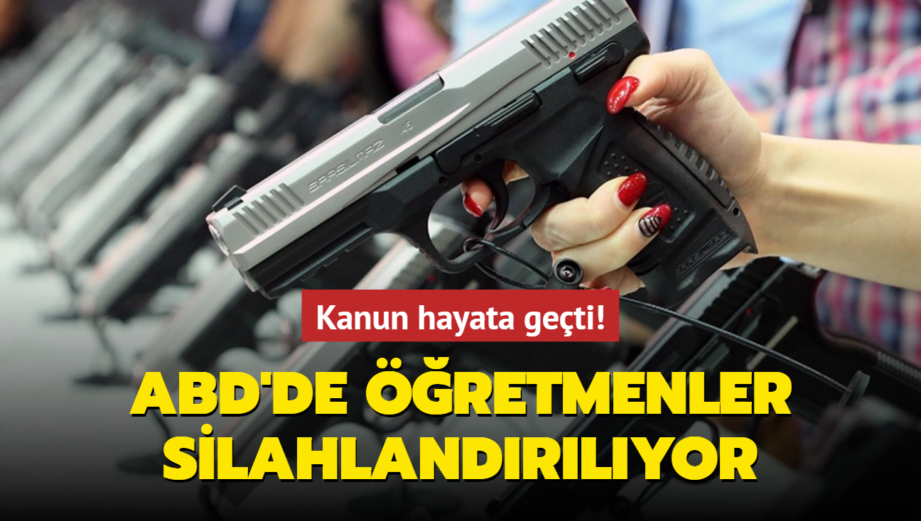 ABD'de retmenlere silah tama yetkisi