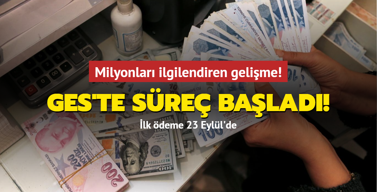 Milyonlar ilgilendiren gelime! GES'te sre balad! lk deme 23 Eyll'de