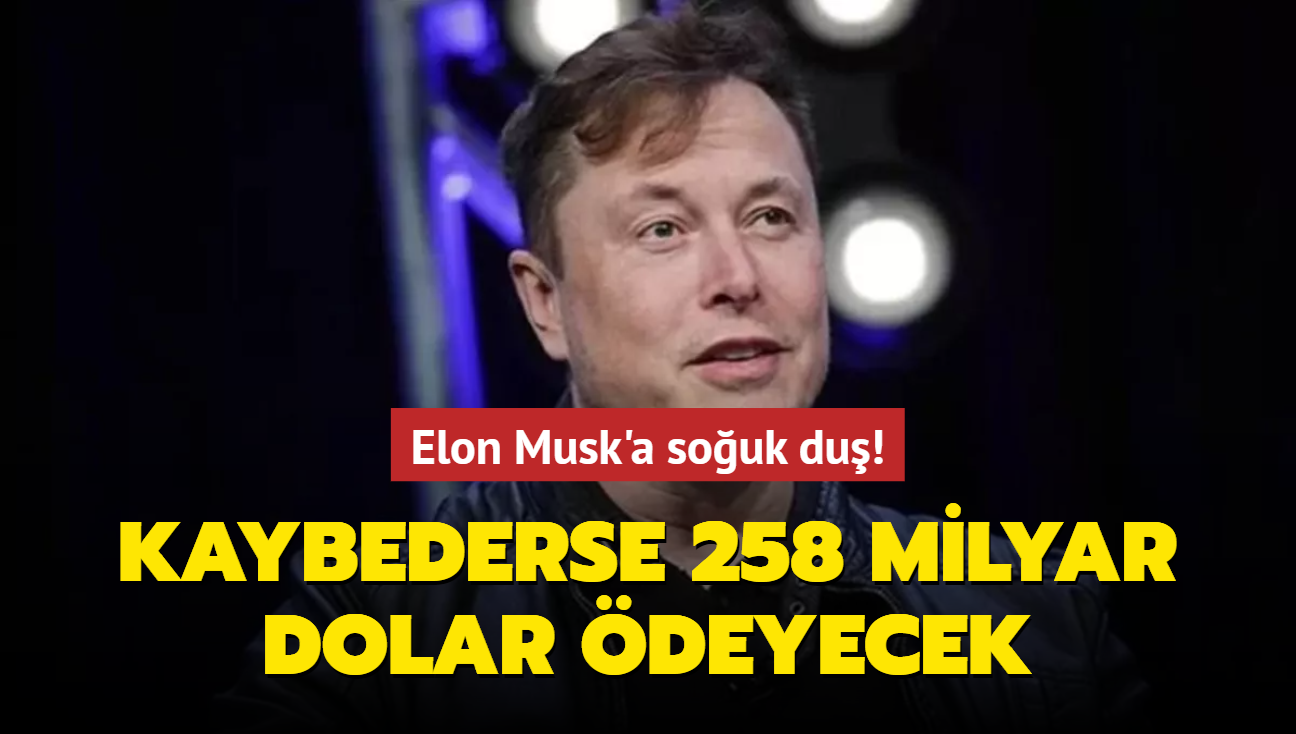 Elon Musk'a souk du! 258 milyar dolarlk dava