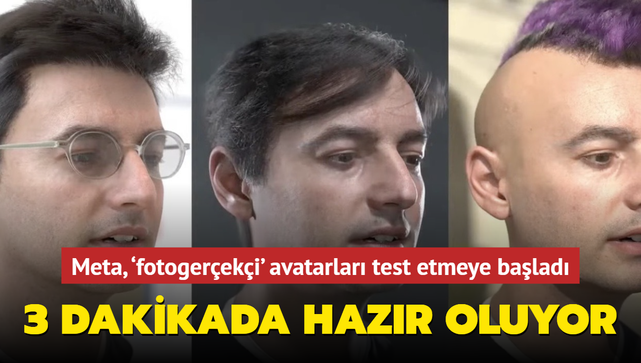 Meta, fotogereki' avatarlar test ediyor! 3 dakikada oluturuluyor...