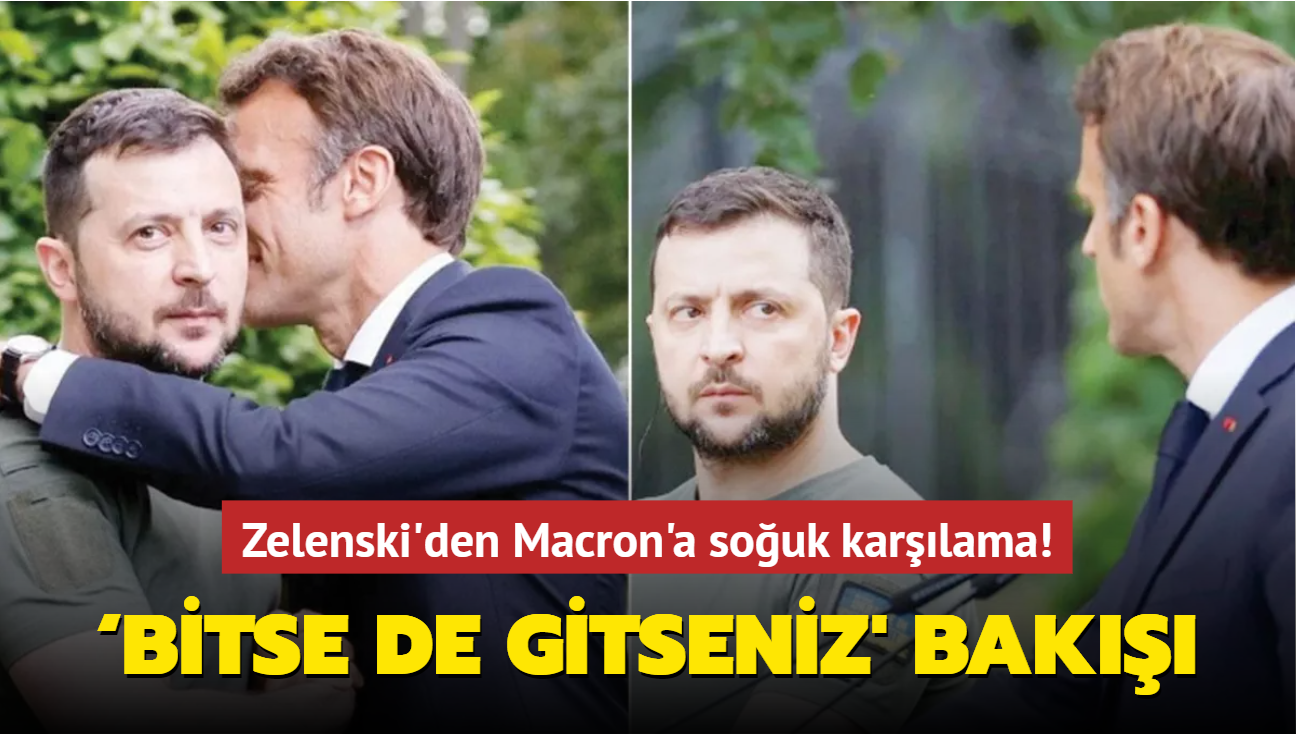 Zelenski'den Macron'a souk karlama! Bitse de gitseniz' bak