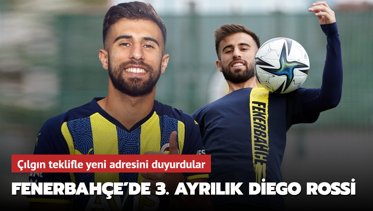 Fenerbahe'de 3. ayrlk Diego Rossi! lgn teklifle yeni adresini duyurdular