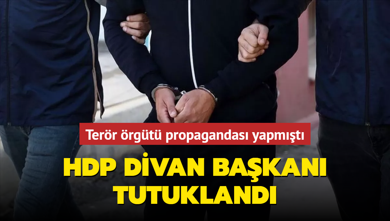 Terr rgt propagandas yapmt... HDP divan bakan tutukland