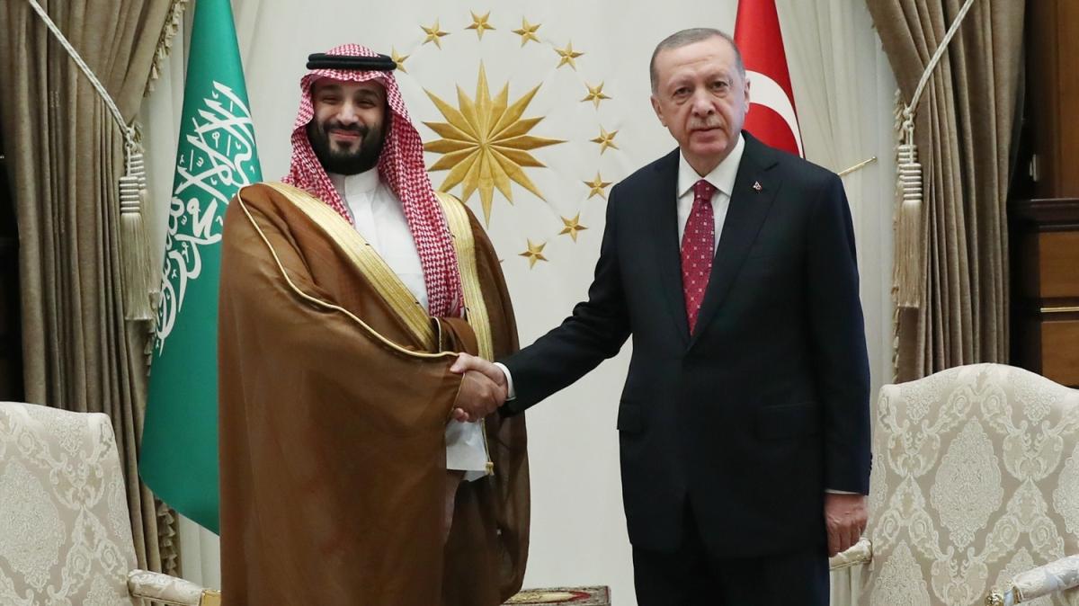 Suudi Arabistan Veliaht Prensi Bin Selman'dan Bakan Erdoan'a teekkr