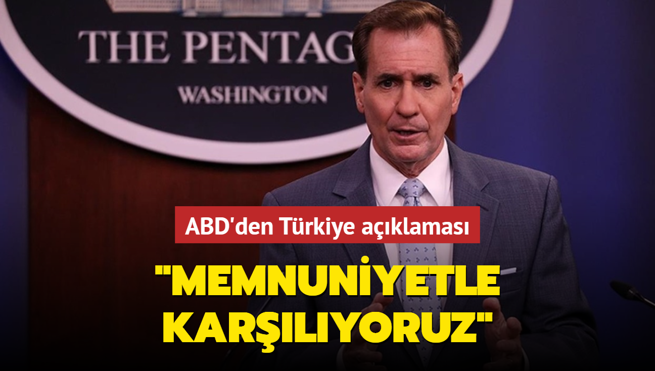 ABD'den Trkiye aklamas: Memnuniyetle karlyoruz