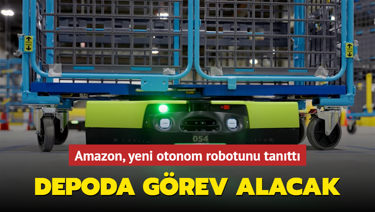 Amazon, yeni otonom robotunu tantt! Depoda grev alacak