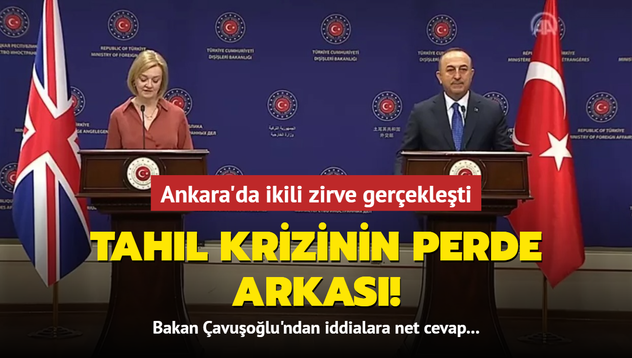 Ankara'da ikili zirve! Bakan Çavuşoğlu'ndan tahıl krizine net cevap...