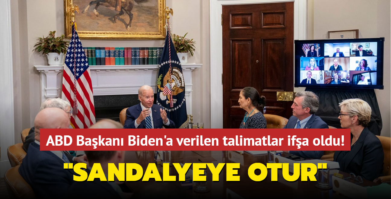 ABD Bakan Biden'a verilen talimatlar ifa oldu! "Sandalyeye otur"