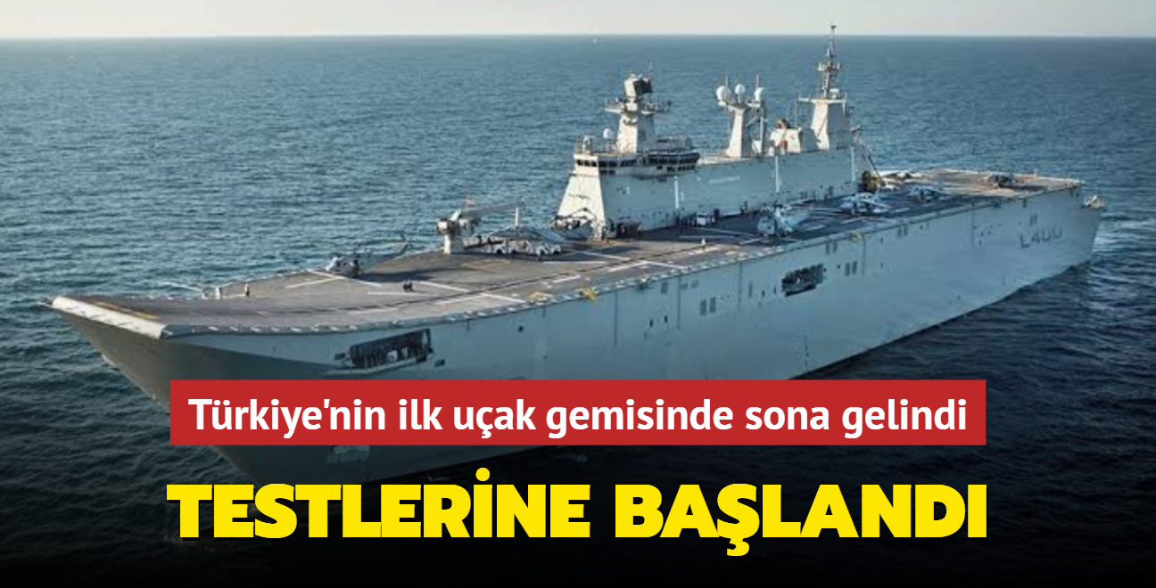 smail Demir duyurdu: Trkiye'nin ilk uak gemisi "Anadolu"da sona gelindi!