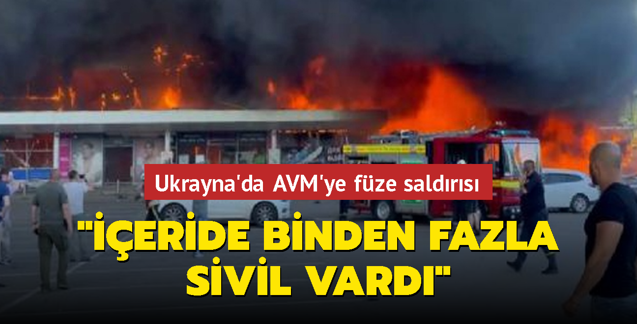 Ukrayna'da AVM'ye füze saldırısı