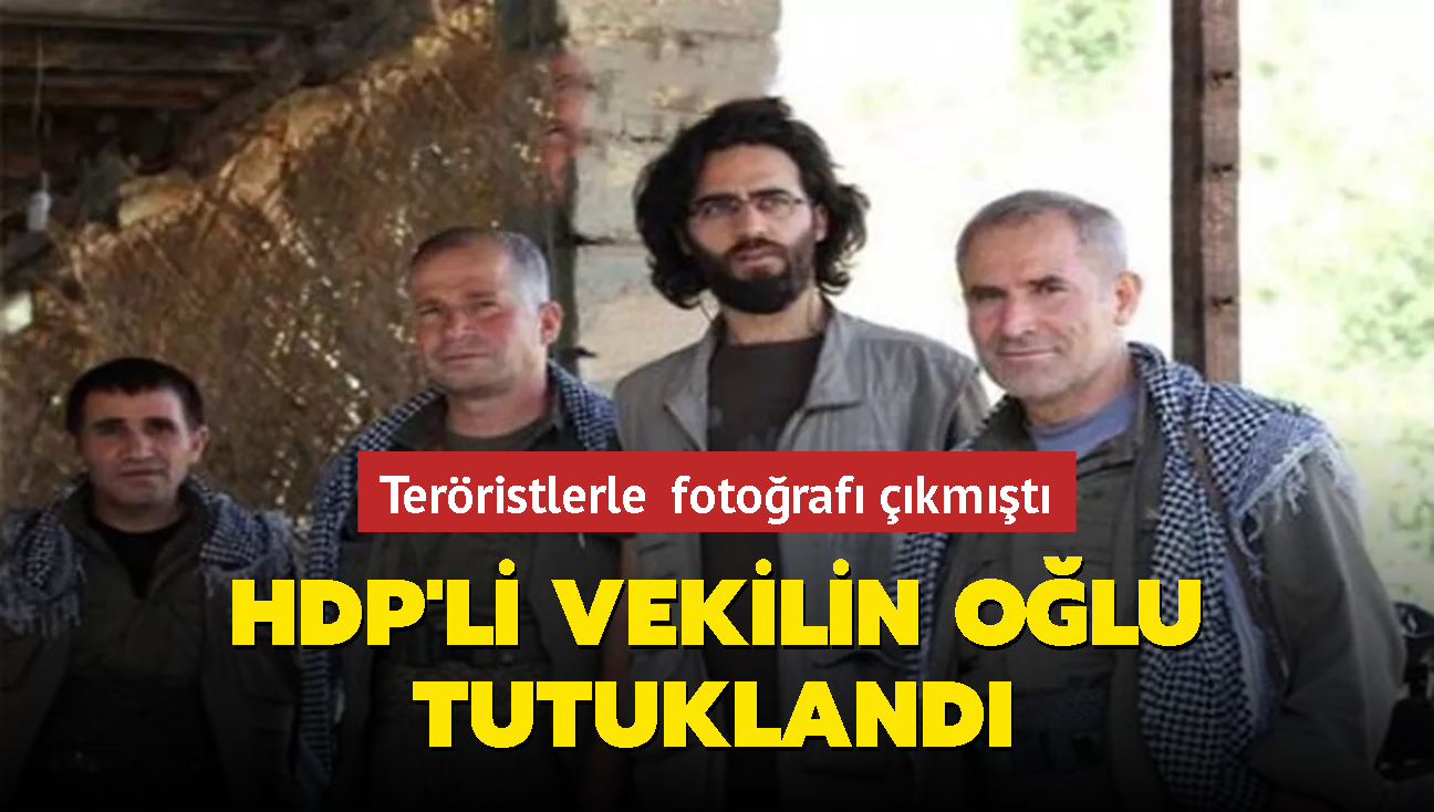 HDP'li vekilin terristlerle fotoraf kan olu tutukland
