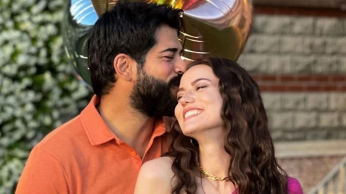 Fahriye Evcen ve Burak Özçivit'ten evlilik yıldönümü paylaşımı! Hayranları mest oldu