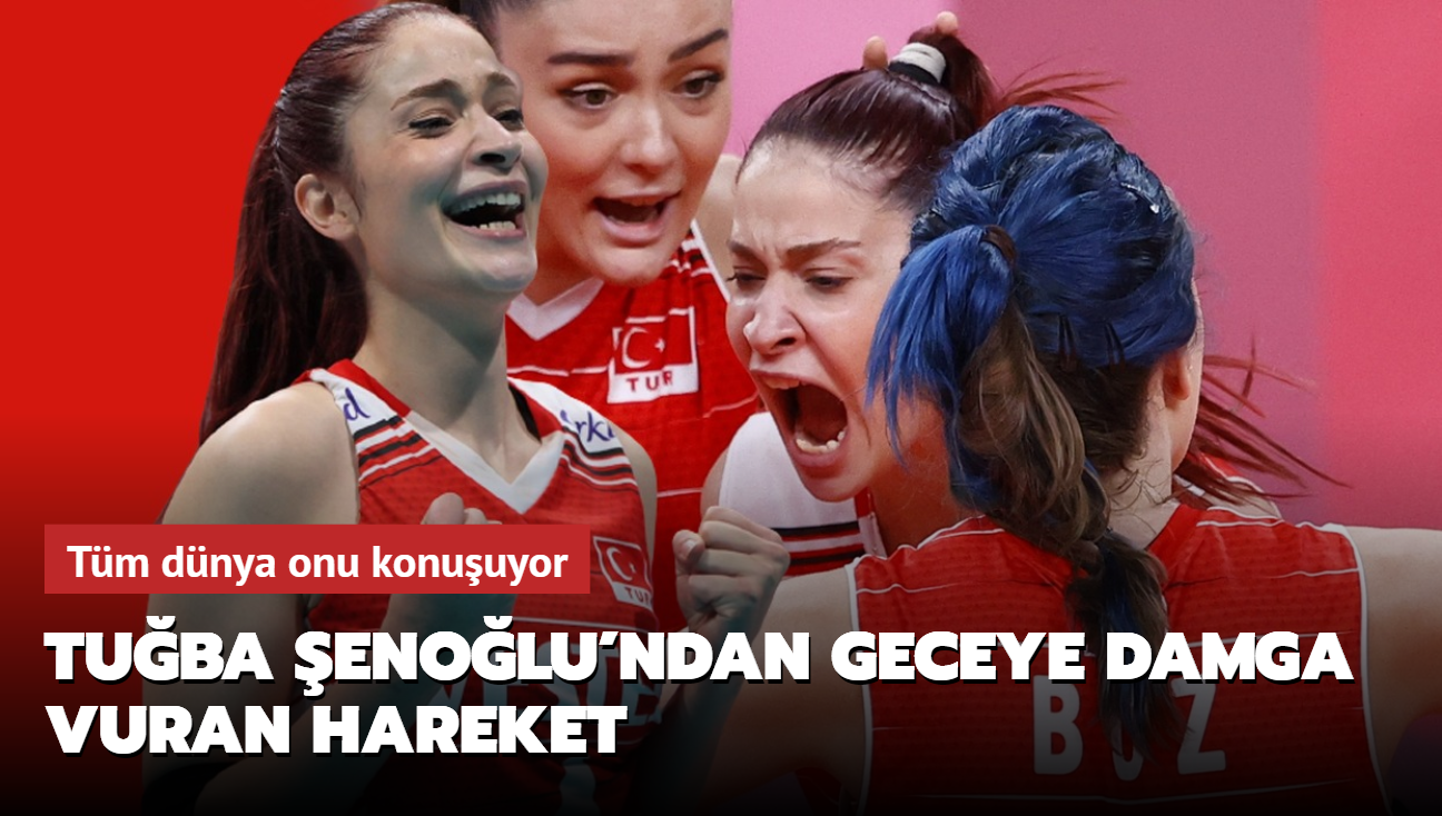 Tuğba Şenoğlu'ndan geceye damga vuran hareket! Tüm dünya onu konuşuyor