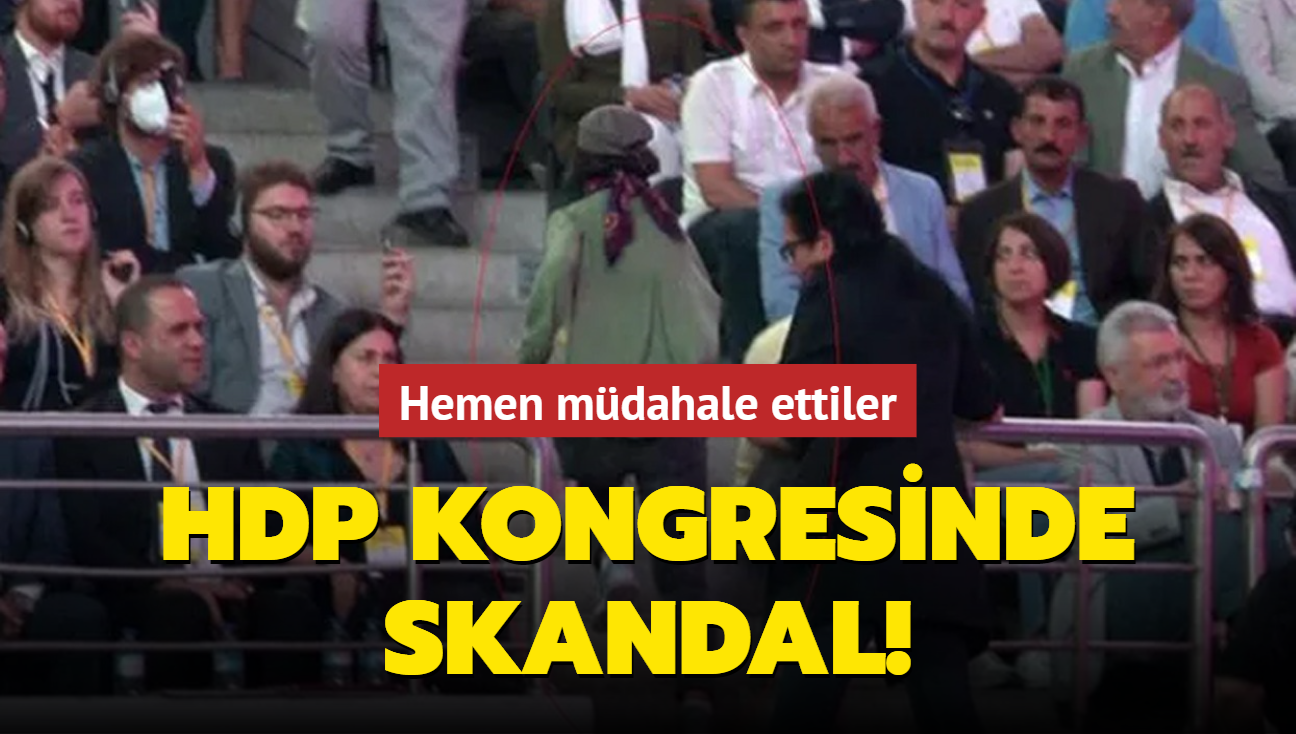 HDP kongresinde skandal! Hemen mdahale ettiler