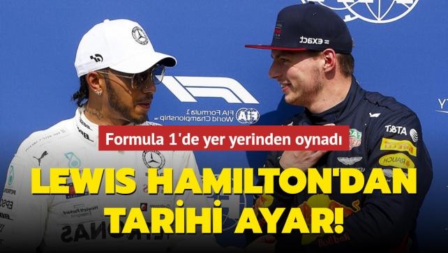 Lewis Hamilton'dan tarihi ayar! Formula 1'de yer yerinden oynadı...