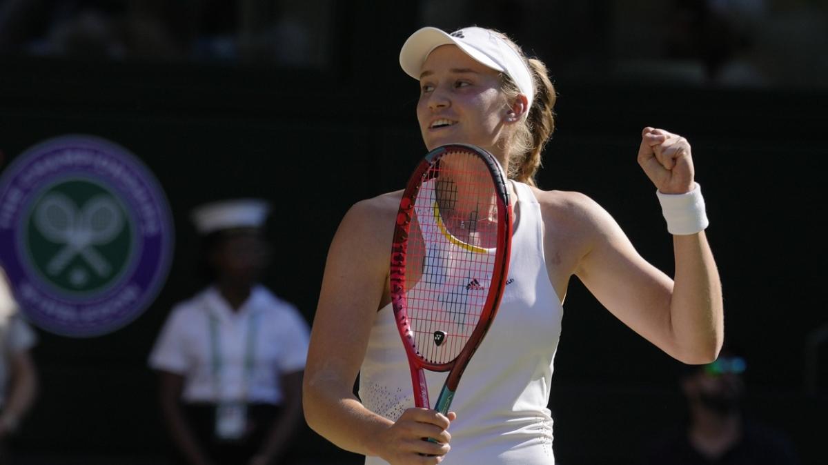 Elena Rybakina 1 saat 15 dakikada ii bitirdi! Wimbledon'da finalin ad belli oldu
