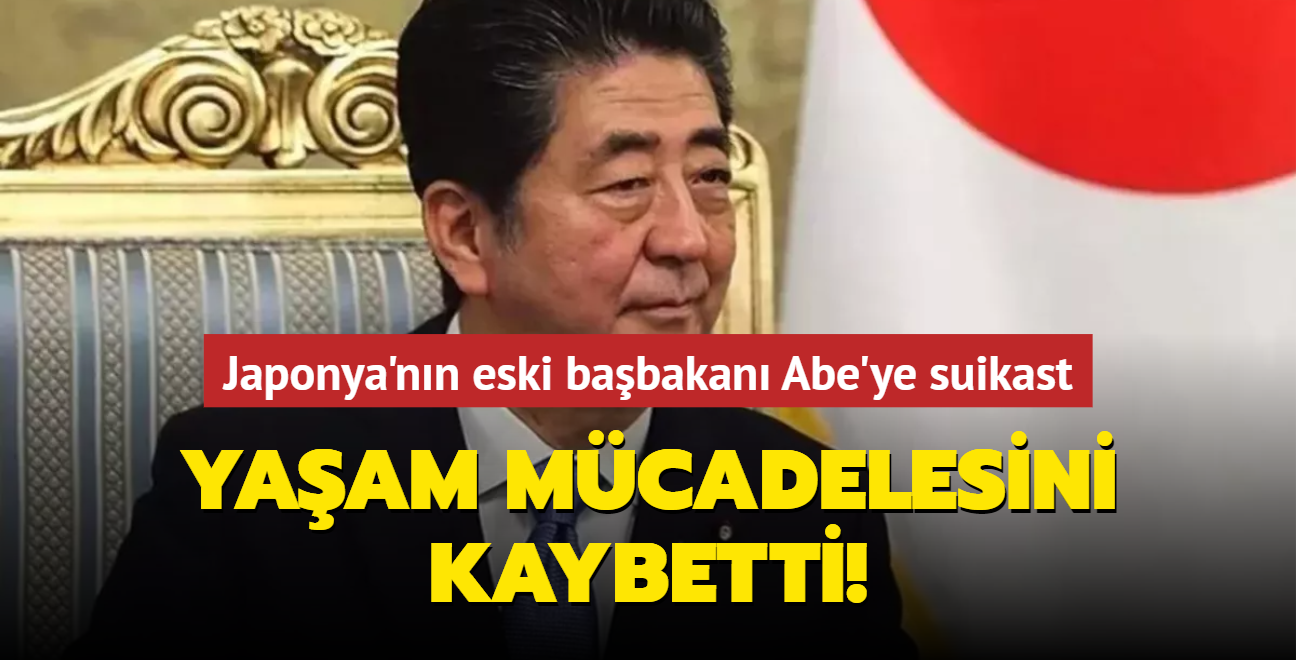 Japonya'nn eski babakan Shinzo Abe'ye suikast giriimi! Yaam belirtileri gstermiyor