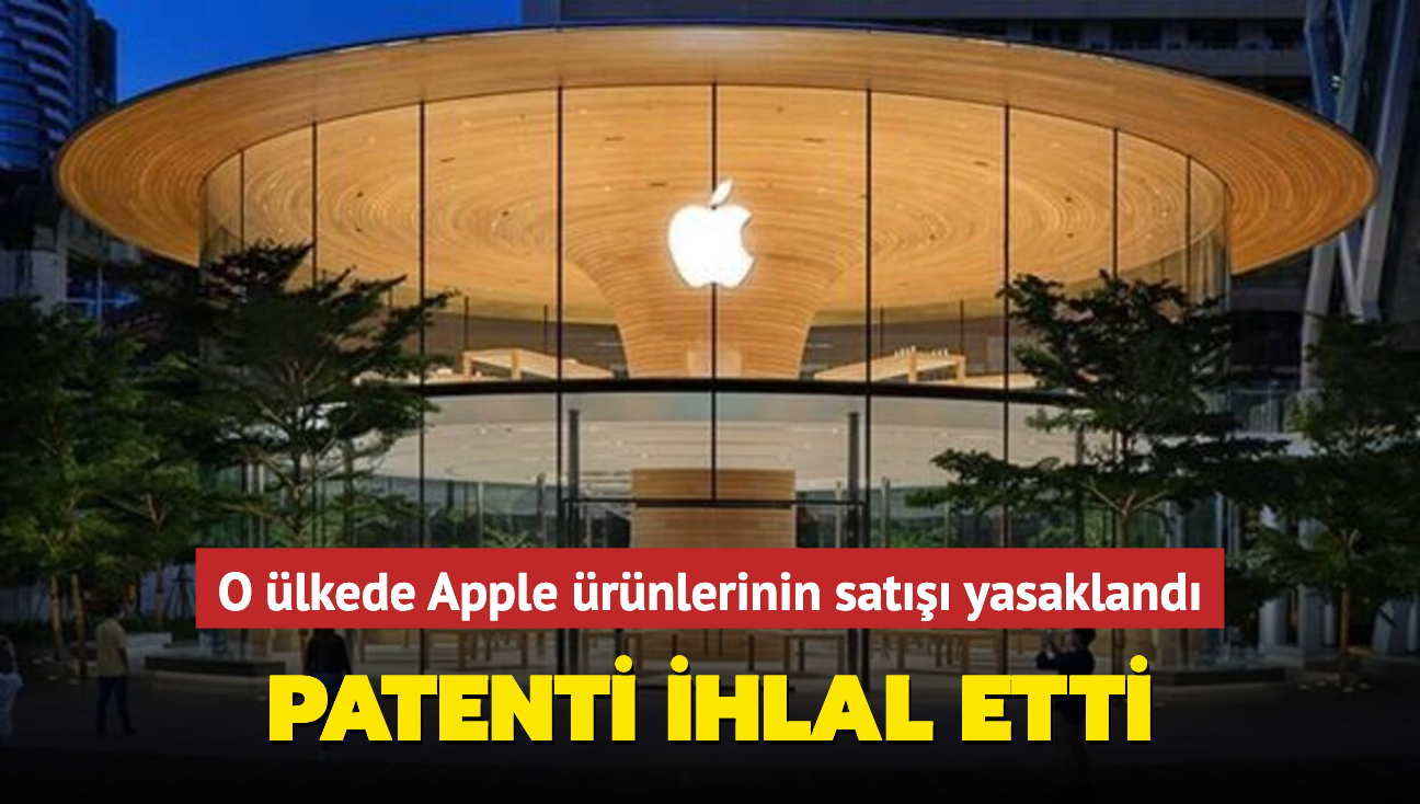 O lkede Apple rnlerinin sat yasakland! Patenti ihlal etti...