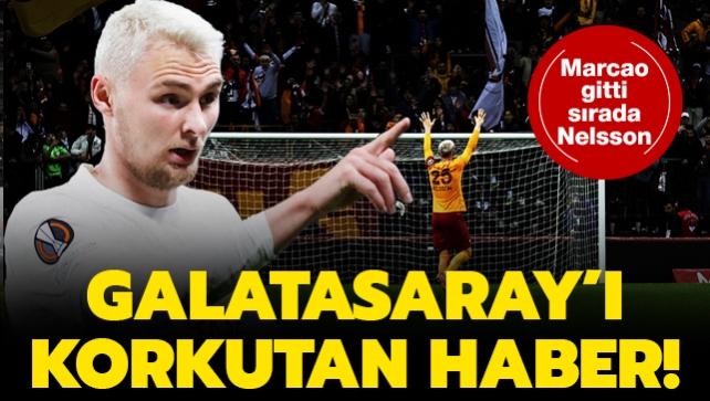 Galatasaray' korkutan haber! Marcao'dan sonra imdi de Victor Nelsson