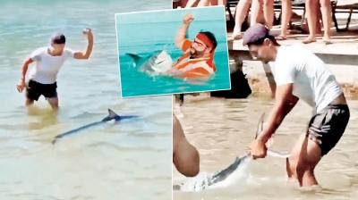 Recep �vedik sahnesi ger�ek oldu! Magandalar zarganay� k�pek bal��� sand�