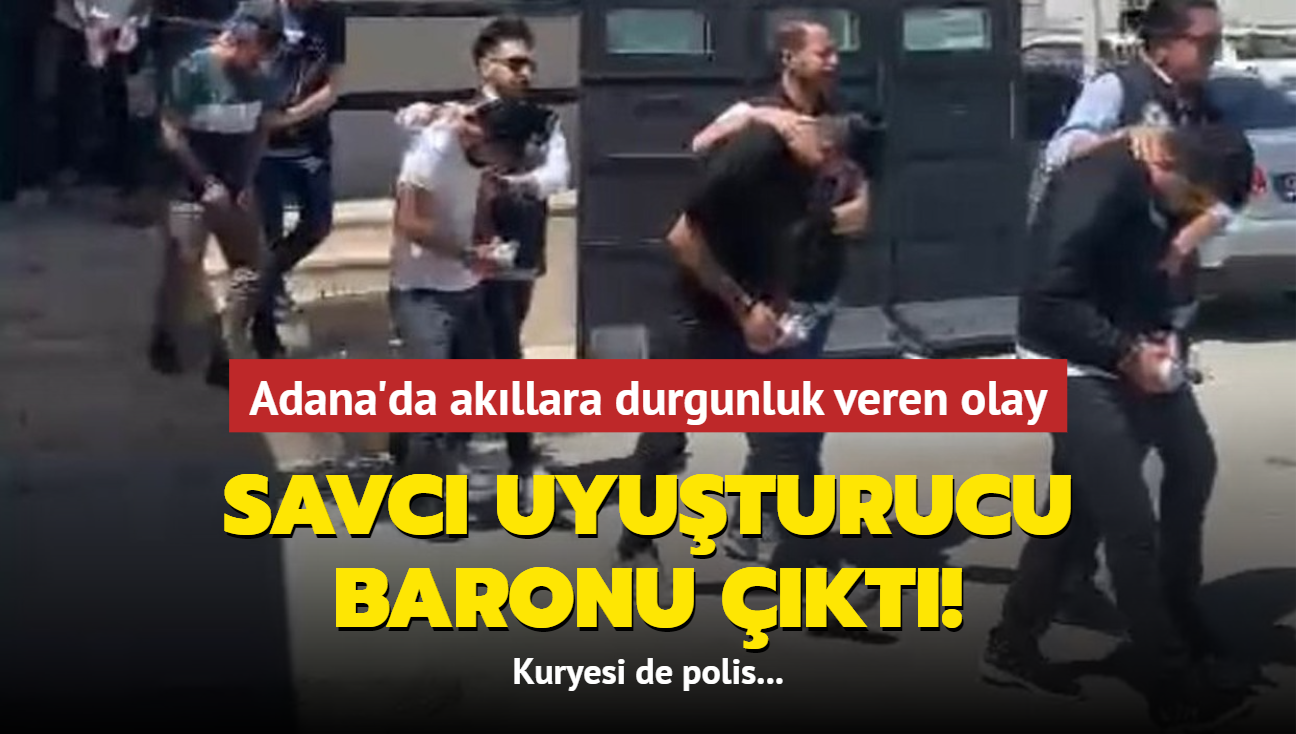 Adana'da savc uyuturucu baronu kt! Kuryesi de polis...
