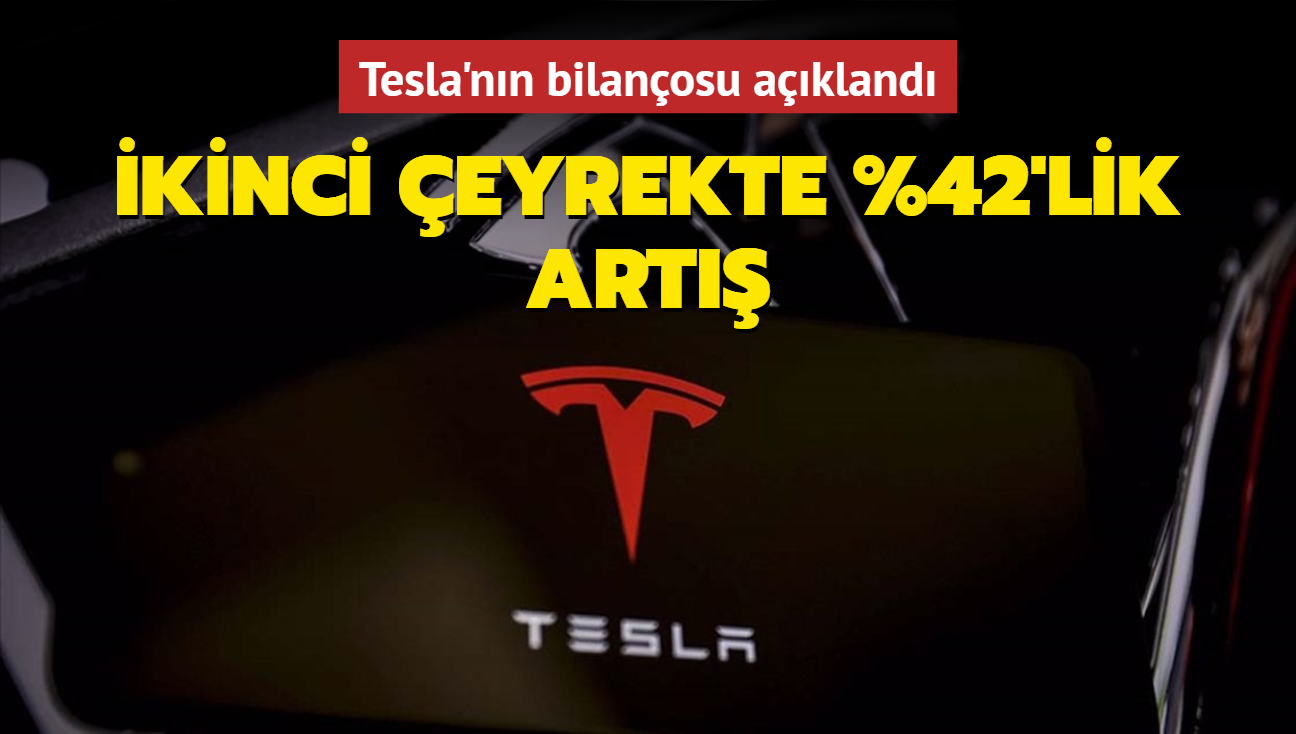 Tesla'nn bilanosu akland... kinci eyrekte %42'lik art