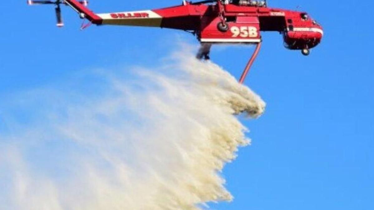 ABD'de yangın söndürmek için havalanan helikopter düştü!