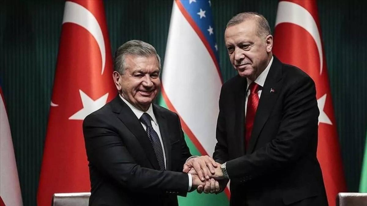 Bakan Erdoan zbekistan Cumhurbakan ile grt