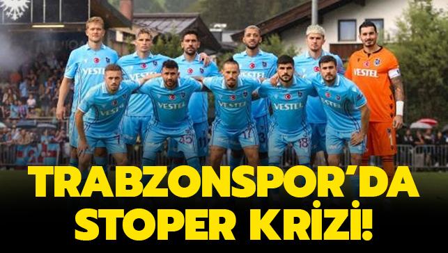 Trabzonspor'da krizin ad: Stoper!