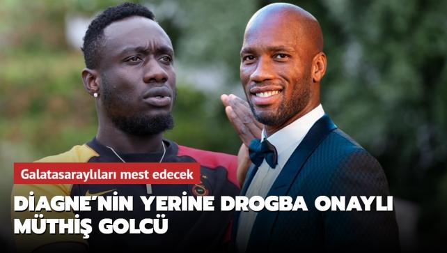 Mbaye Diagne'nin yerine Didier Drogba onayl mthi golc! Galatasarayllar havalimanna