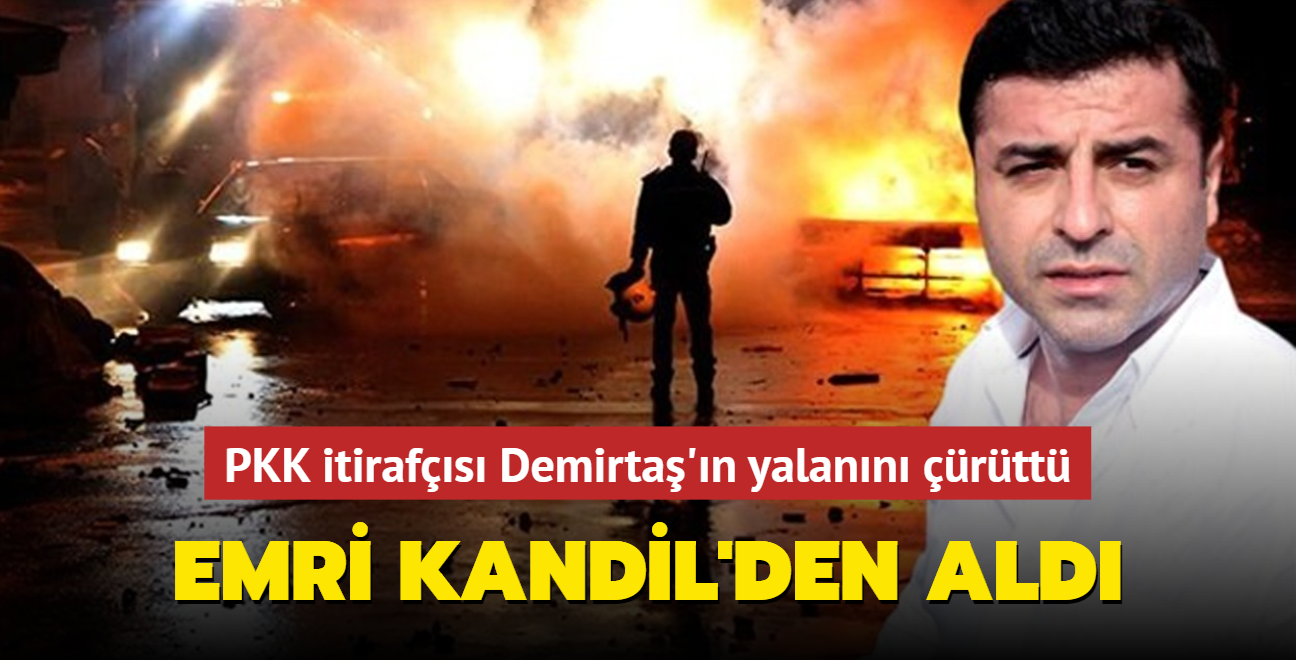 PKK itirafs Demirta' bir kez daha keye sktrd! Emri Kandil'den ald