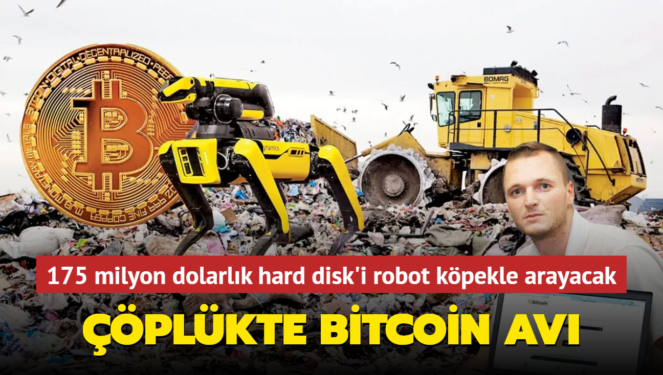 175 milyon dolarlk hard disk'i robot kpekle arayacak! plkte Bitcoin av