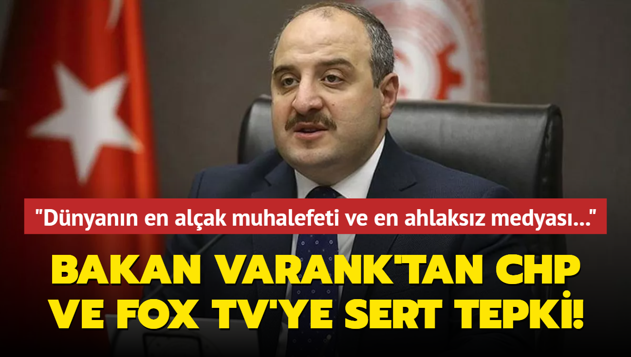 Bakan Varank'tan CHP ve FOX TV'ye sert tepki! "Dnyann en alak muhalefeti ve en ahlaksz medyas bizim lkemizde"