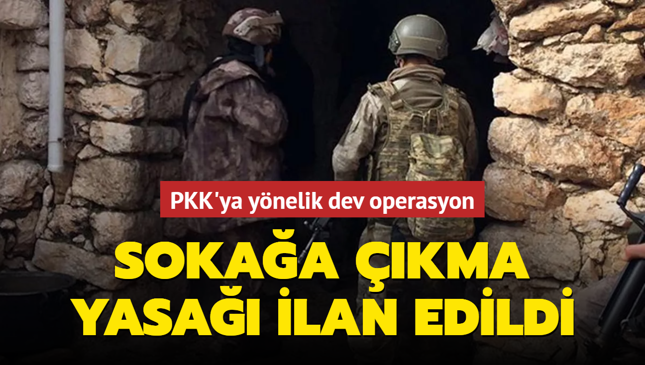 Mardin'de PKK operasyonu! Sokaa kma yasa ilan edildi