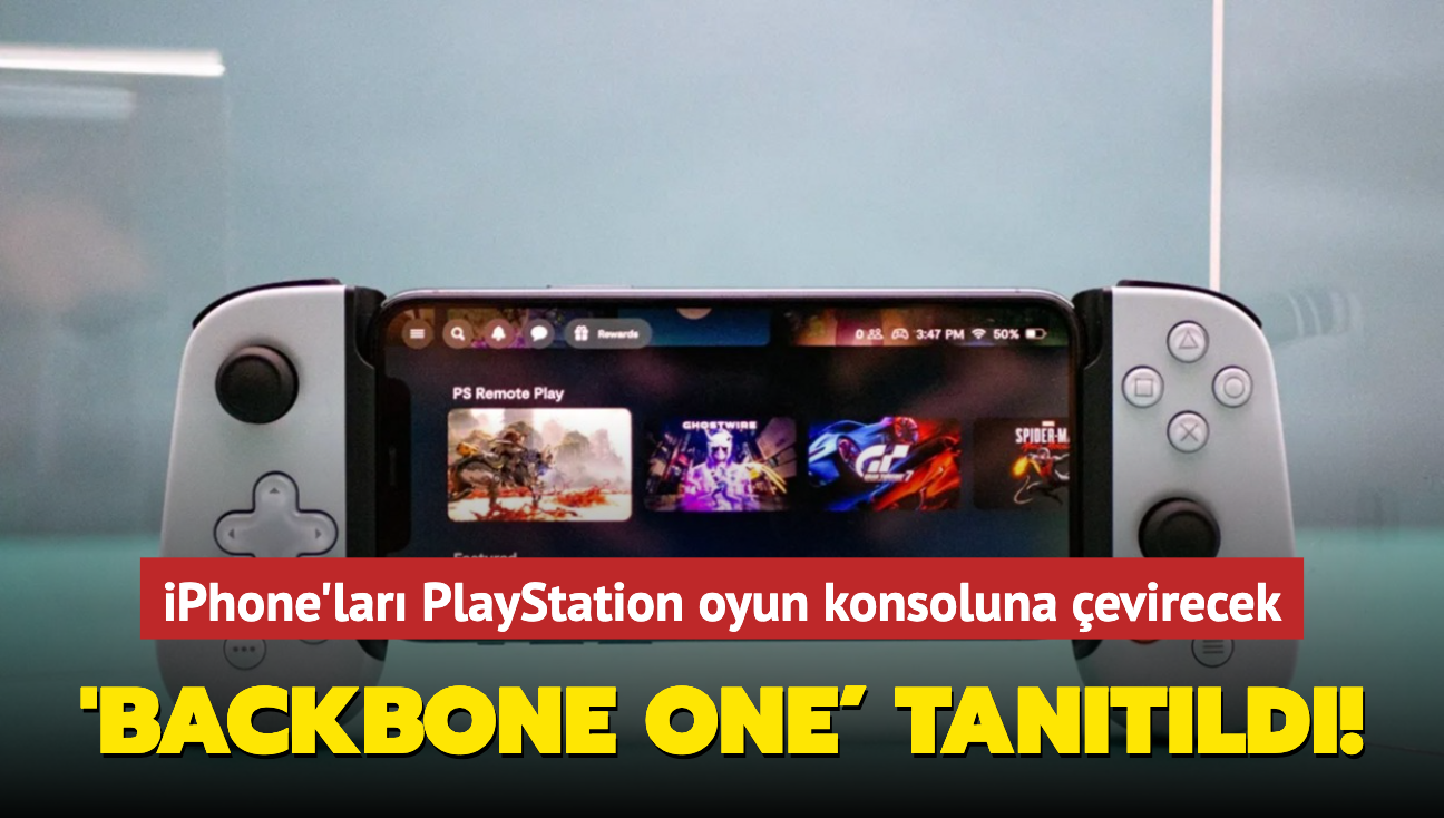 Sony, Backbone One' tantt! iPhone'lar PlayStation'a evirecek...