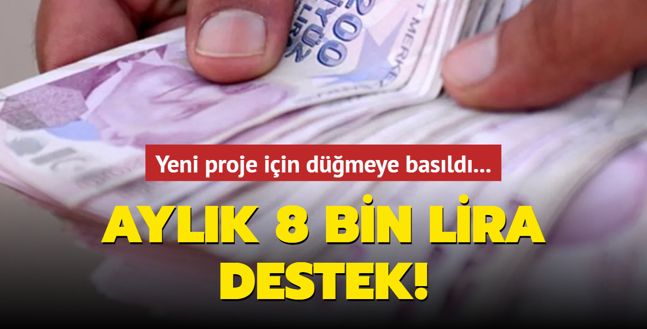 Yeni proje iin dmeye basld... Aylk 8 bin lira destek!