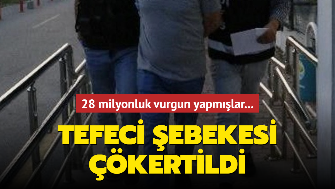 28 milyonluk vurgun yapmlar... Tefeci ebekesi kertildi