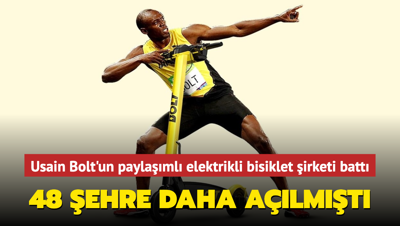 Usain Bolt'un paylaml elektrikli bisiklet irketi iflas etti! 48 ehre almt...